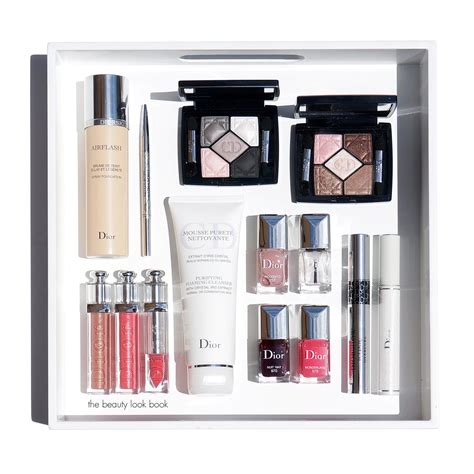 dior makeup kit with bag.